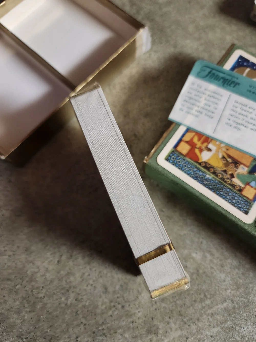 Persian-Style Playing Cards — Green & Gold Accent Deck - Picture 8 of 12
